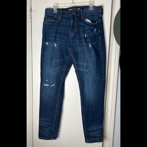 Old Navy Men's Relaxed Slim Tapered Dark Blue Jeans